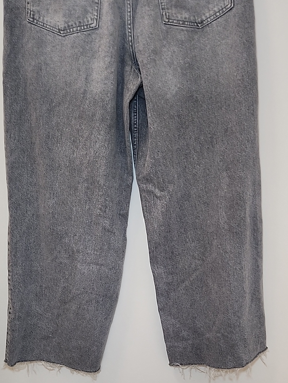Anthro Pilcro High-Rise Wide-Leg Jeans Gray Charcoal Size 30 - Picture 12 of 16